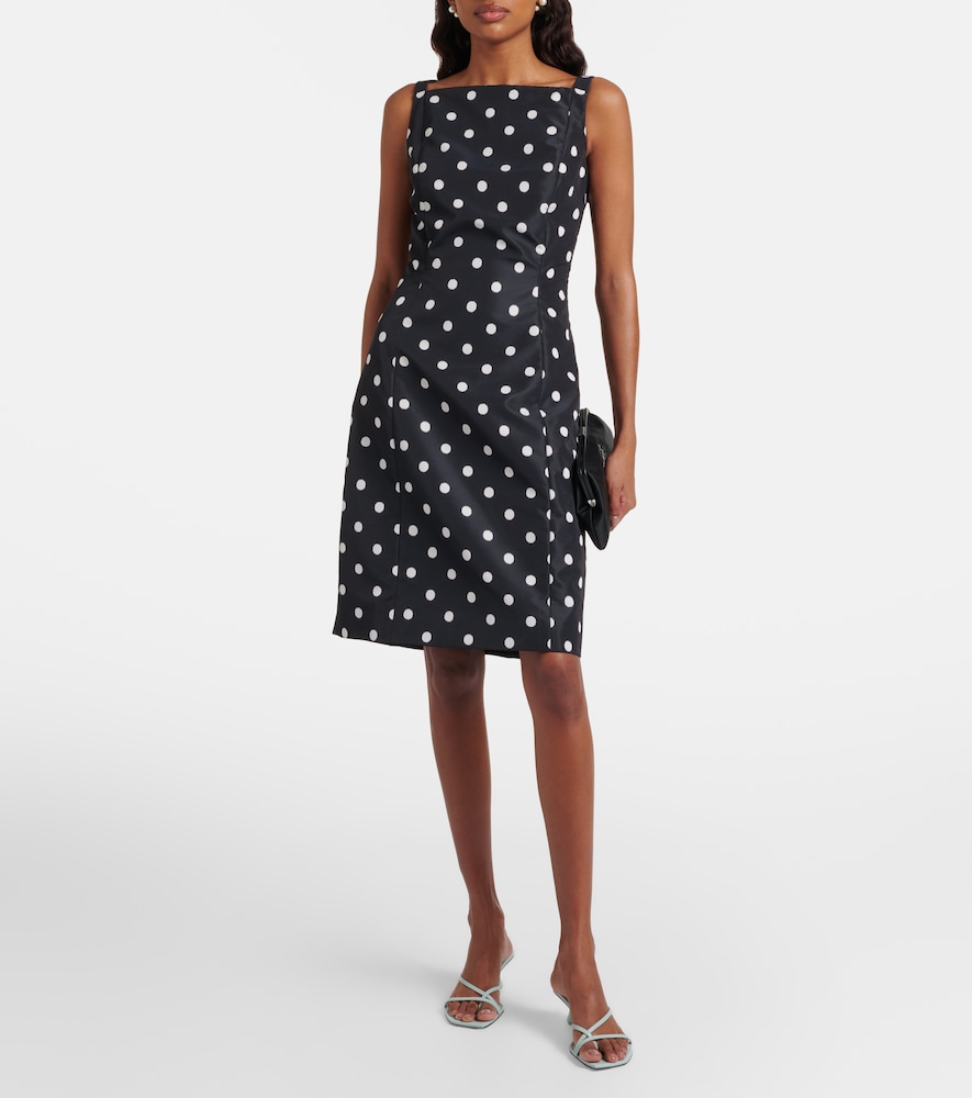 Patou Polka-dot faille minidress
