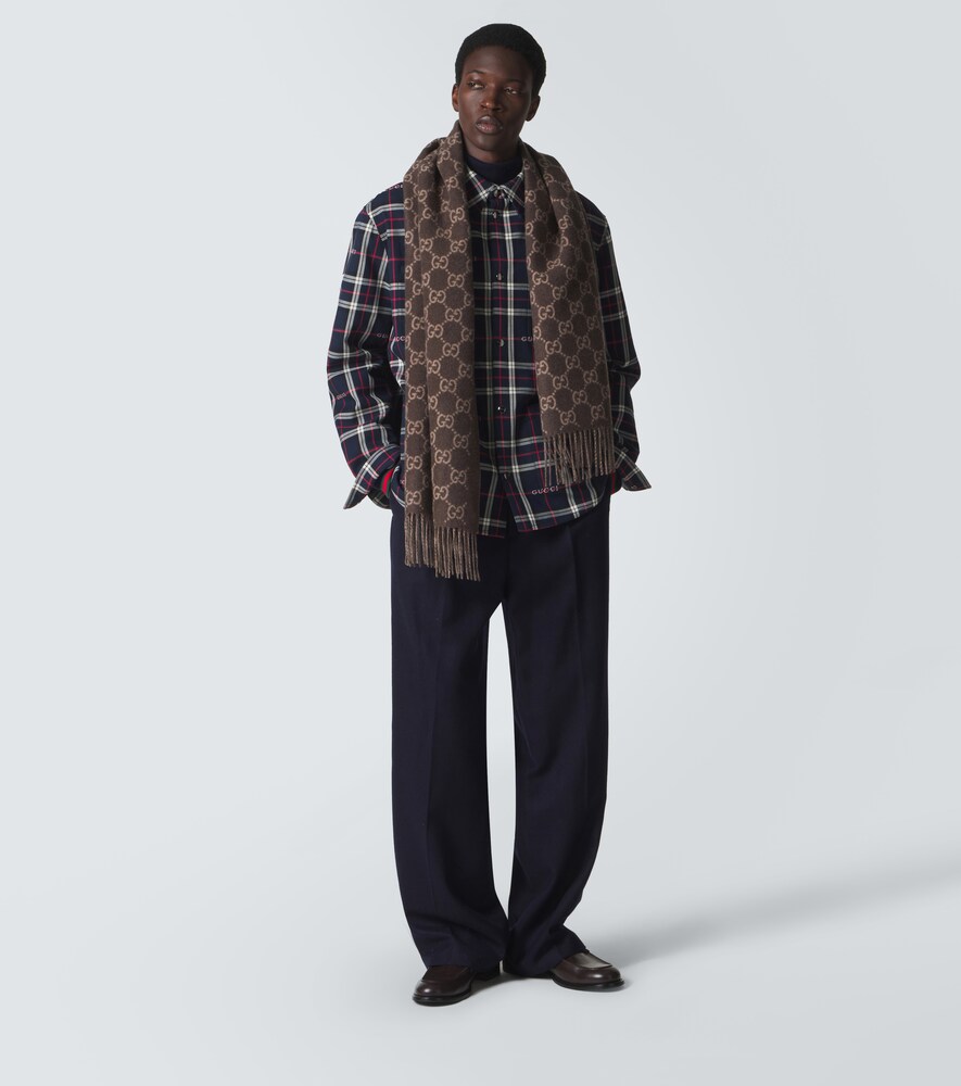  Gucci Gucci Schal Gg Aus Kaschmir 