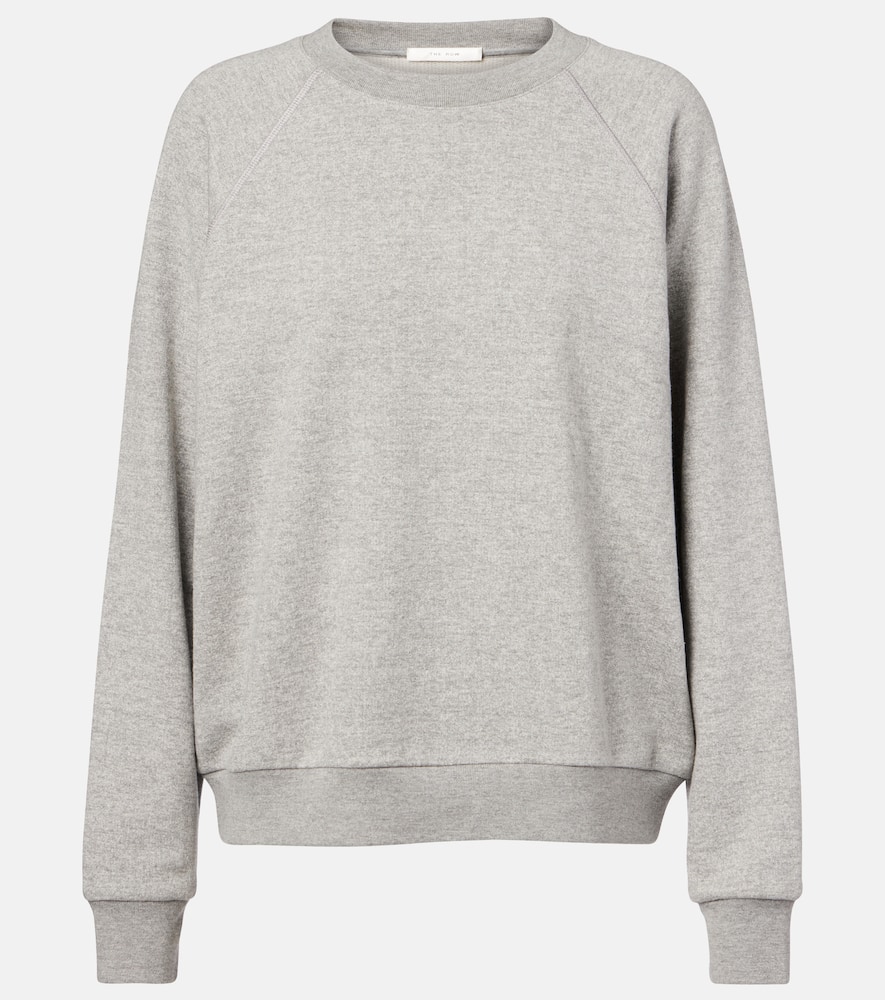 The Row Eulalia Cotton And Cashmere Sweatshirt In Gray