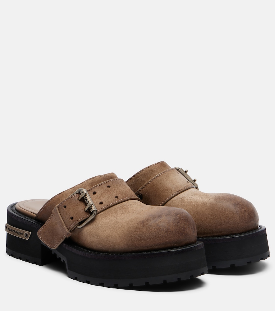 Balenciaga Venom leather mules