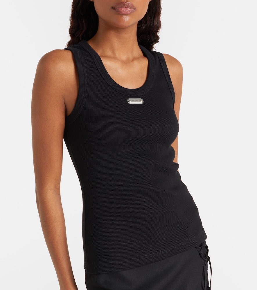 Ribbed-Knit Cotton Tank Top