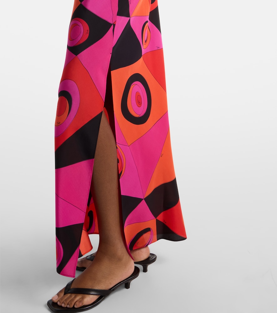  Pucci Pucci Occhi Silk Twill Gown 
