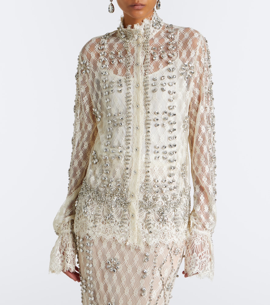 Lilou Embellished Lace Blouse