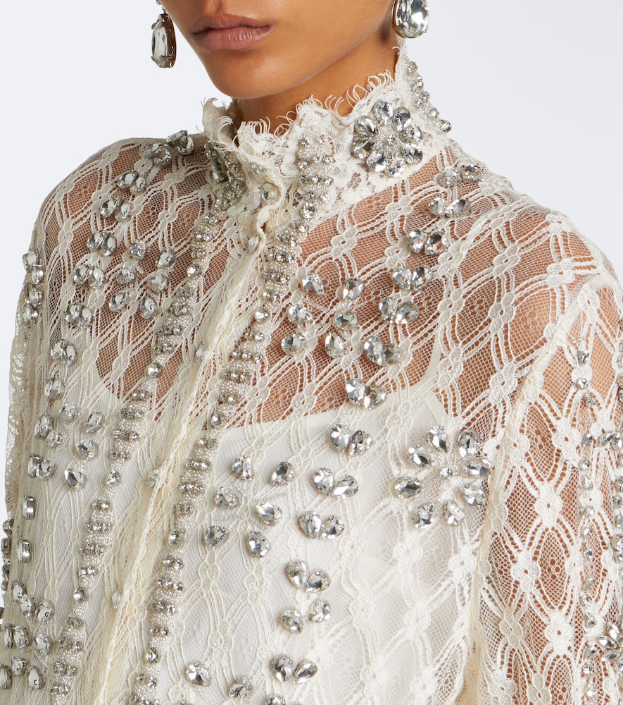 Lilou Embellished Lace Blouse