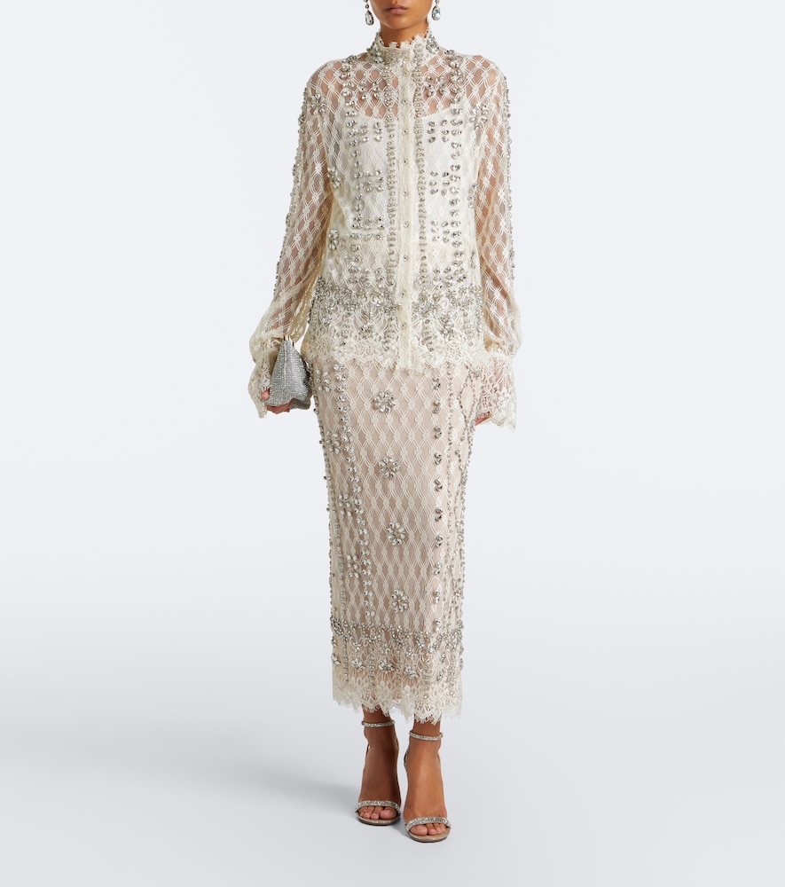 Lilou Embellished Lace Blouse