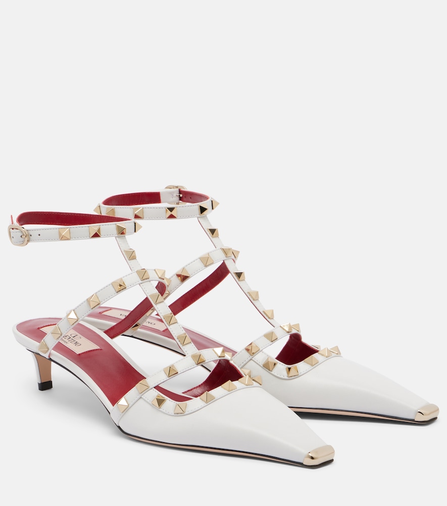 Pumps Rockstud aus Leder