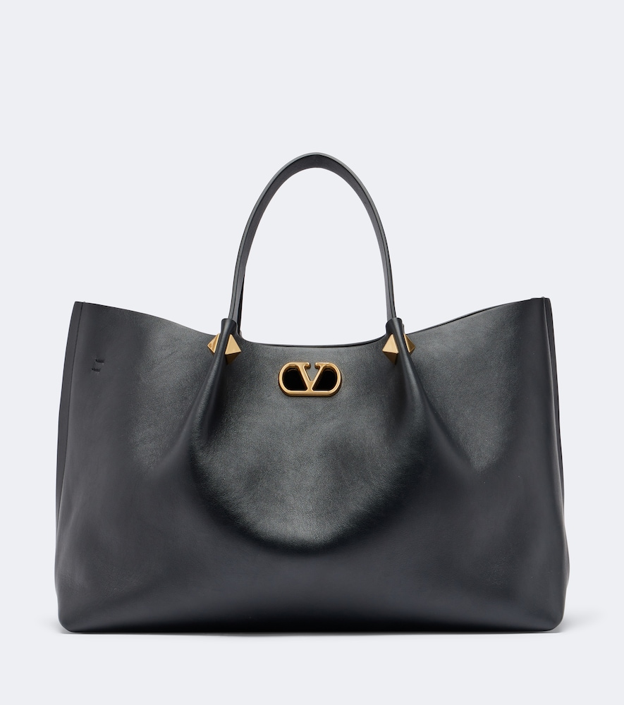 Tote Bag VLogo Signature Large aus Leder