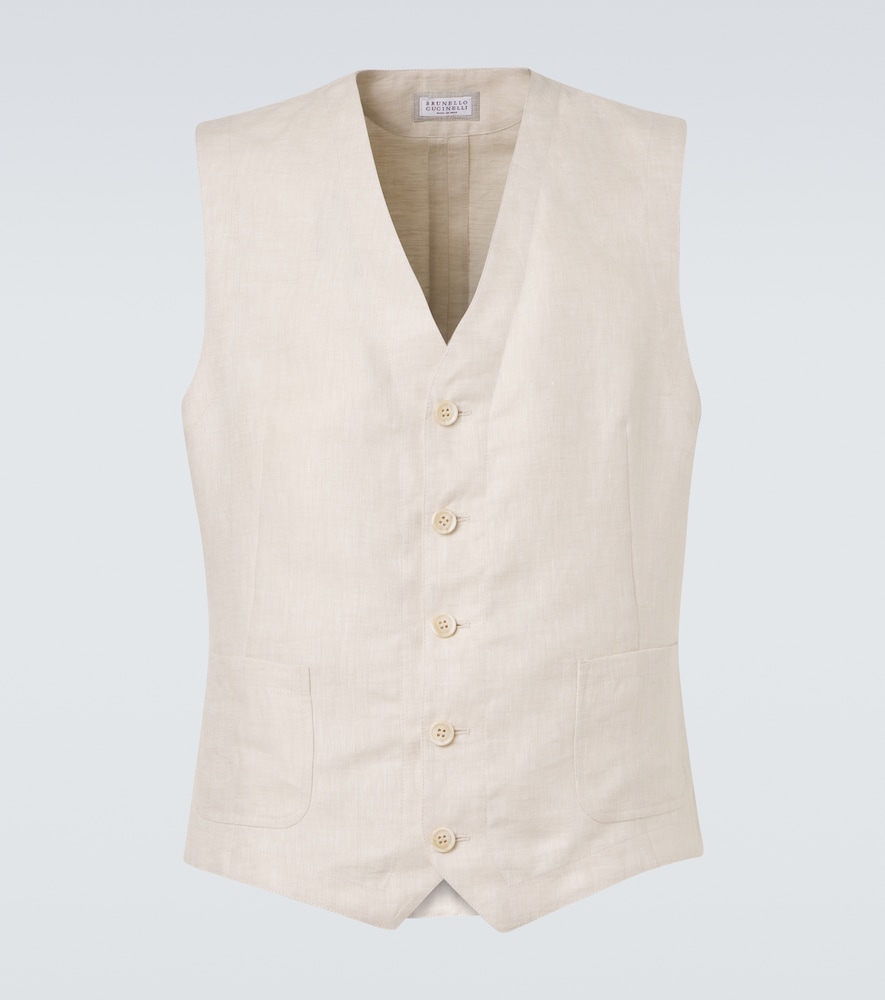 Brunello Cucinelli Gilet en lin 1600 €