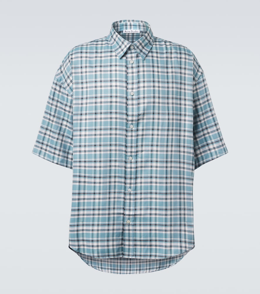Acne Studios Plaid oversized flannel shirt