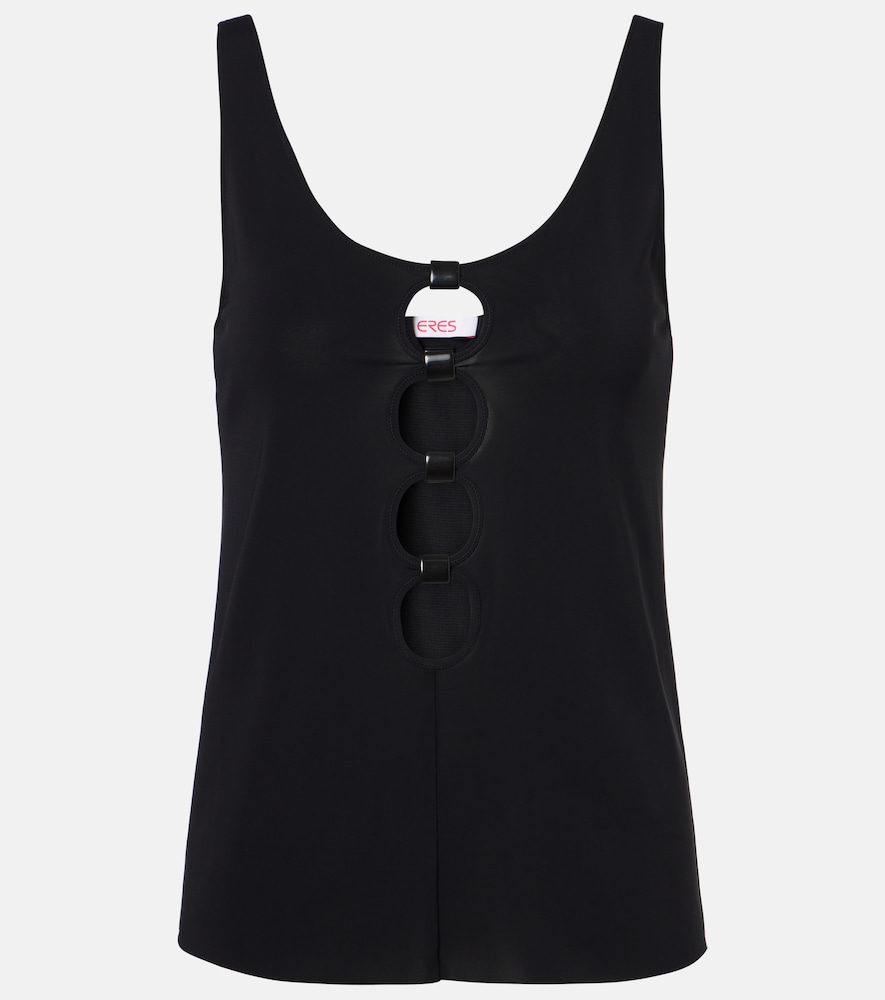 Top aus Jersey mit Cut-outs