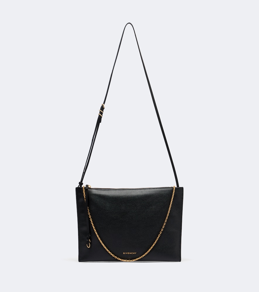 Givenchy Voyou Mini Embellished Leather Pouch In Black