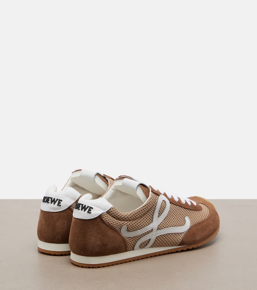  Loewe Loewe Ballet Runner 2.0 Suede And Mesh Sneakers 