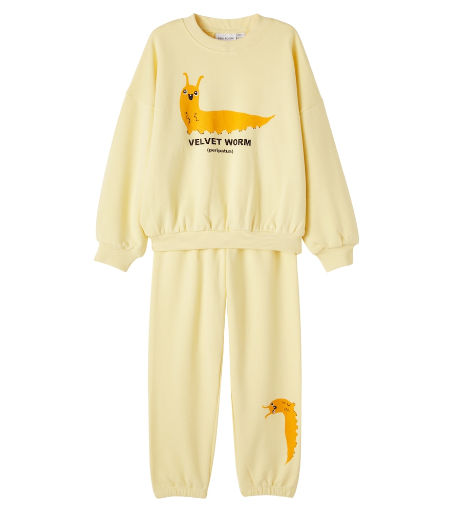Bedrucktes Set aus Sweatshirt und Jogginghose