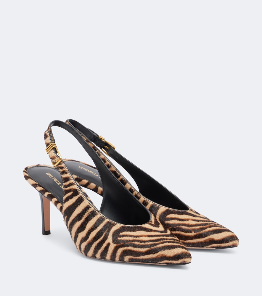 Pumps slingback Luciana in cavallino