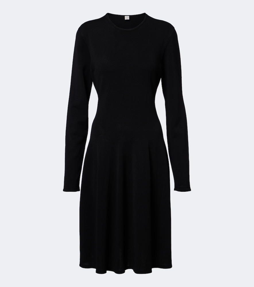 Totême Knitted Minidress In Black