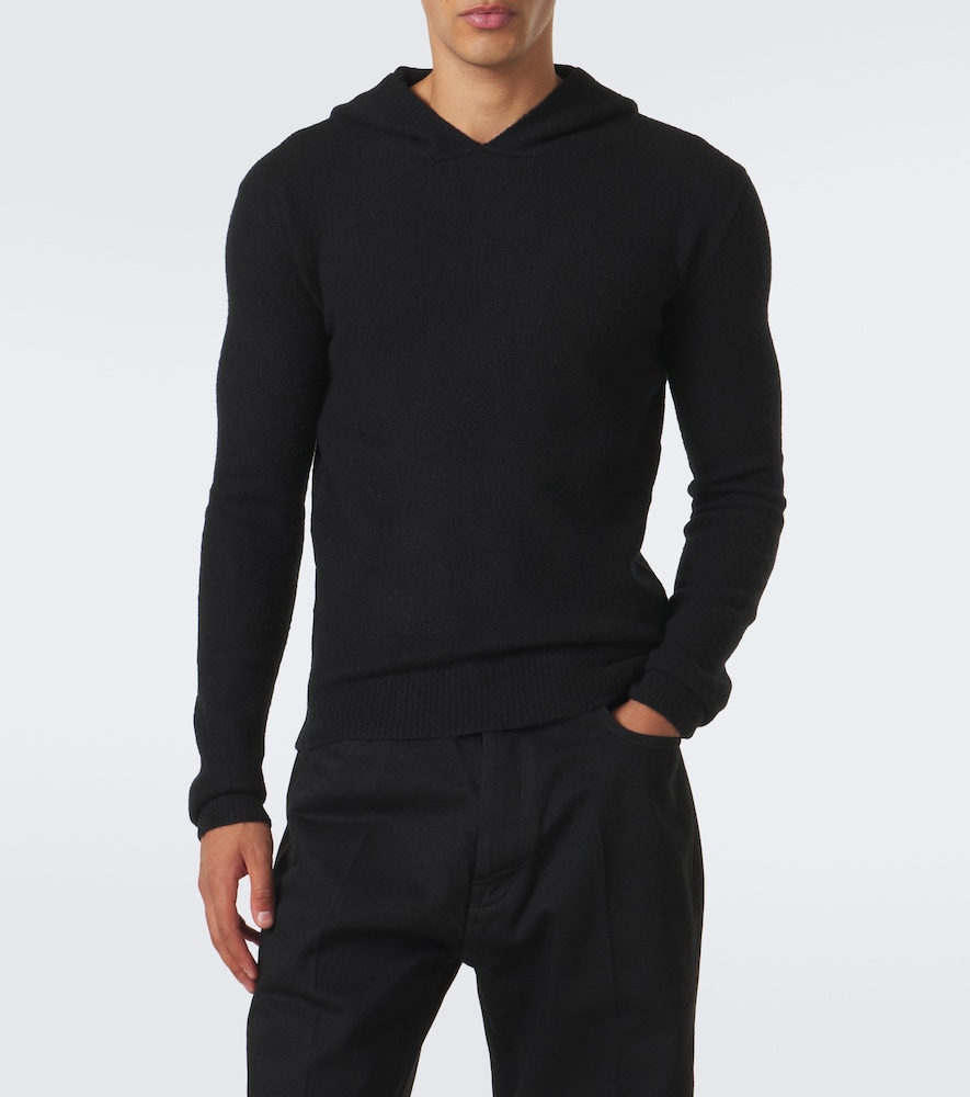 Knitted Cashmere-Blend Hoodie