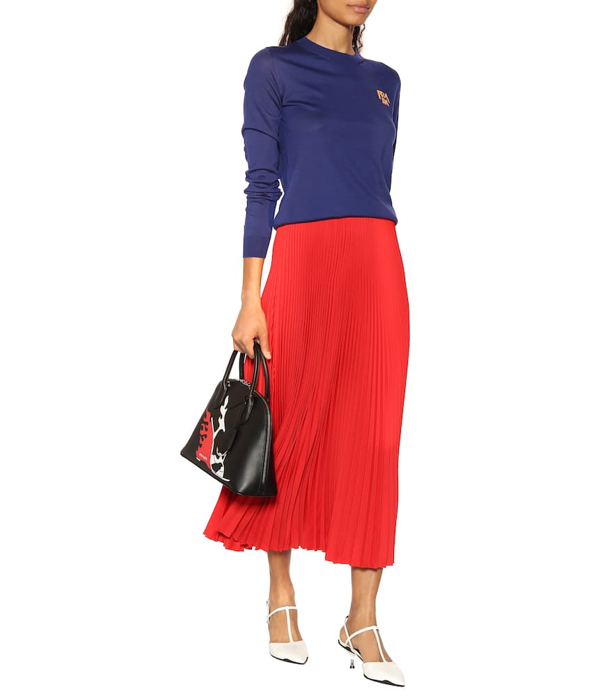 PRADA OPANCA LEATHER SLINGBACK PUMPS,P00369254