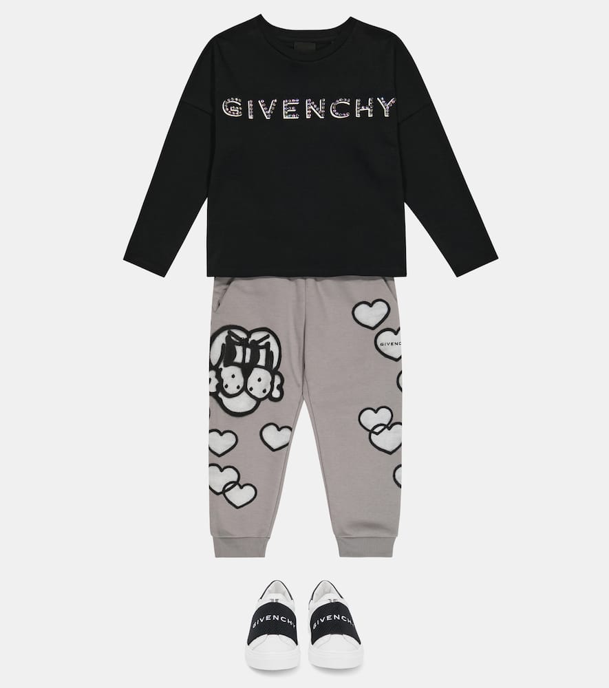 Givenchy X Chito Cotton-blend Jersey Sweatpants In Light Grey