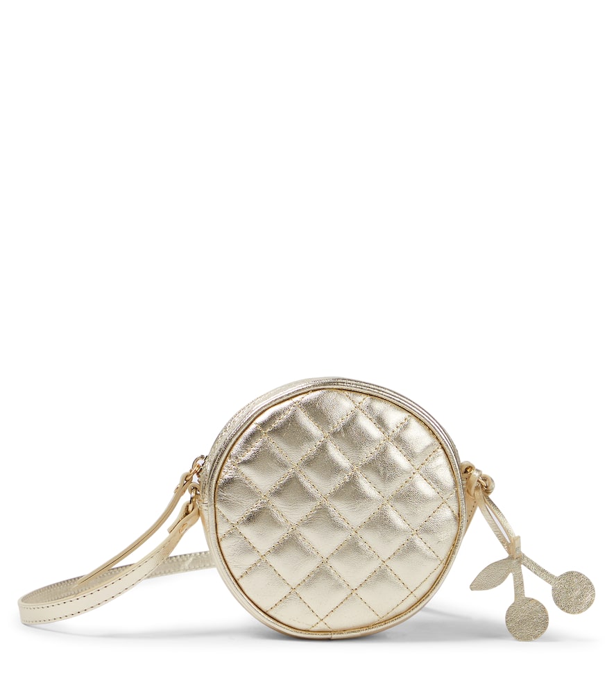 Bonpoint Gomette metallic leather shoulder bag