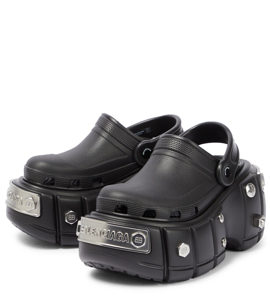 balenciaga platform clogs
