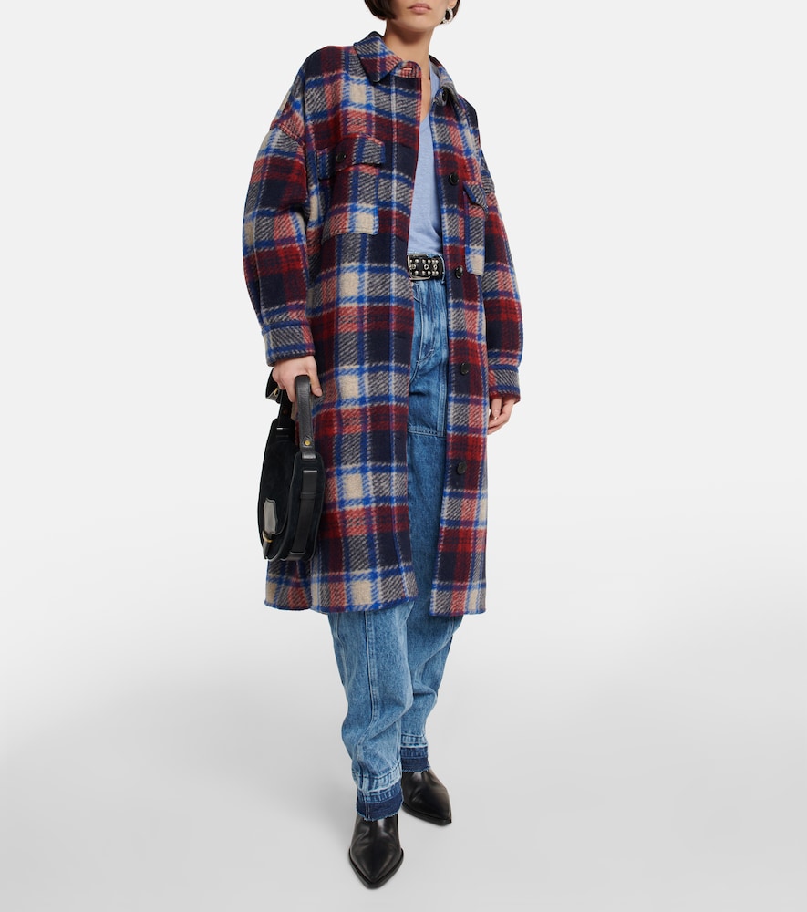 Marant Etoile Fontizi checked coat