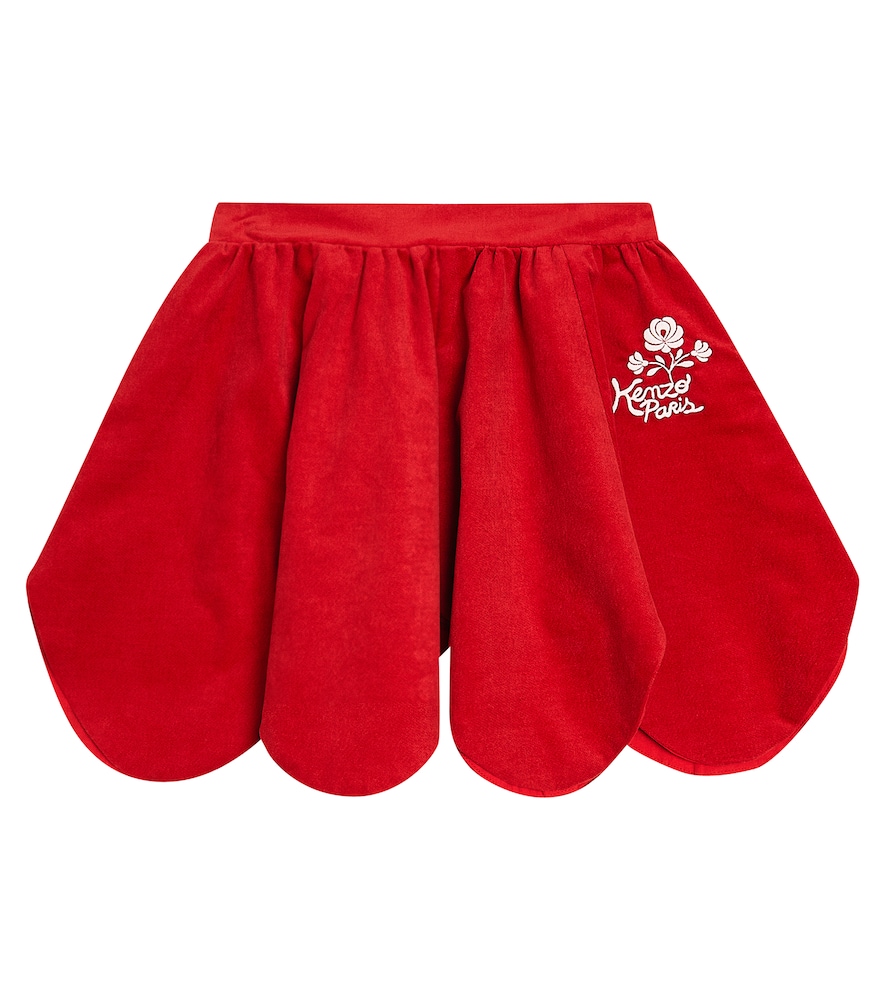 Kenzo Kids Scalloped cotton skirt　ケンゾー キッズ スカラップコットンスカート Kenzo