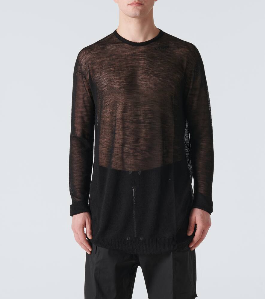 Shop Rick Owens Wool Sweatshirt In Black