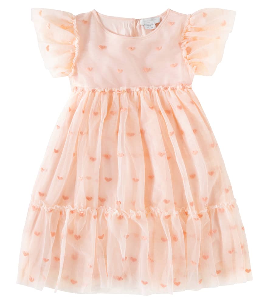 Stella McCartney Kids Embroidered tulle dress