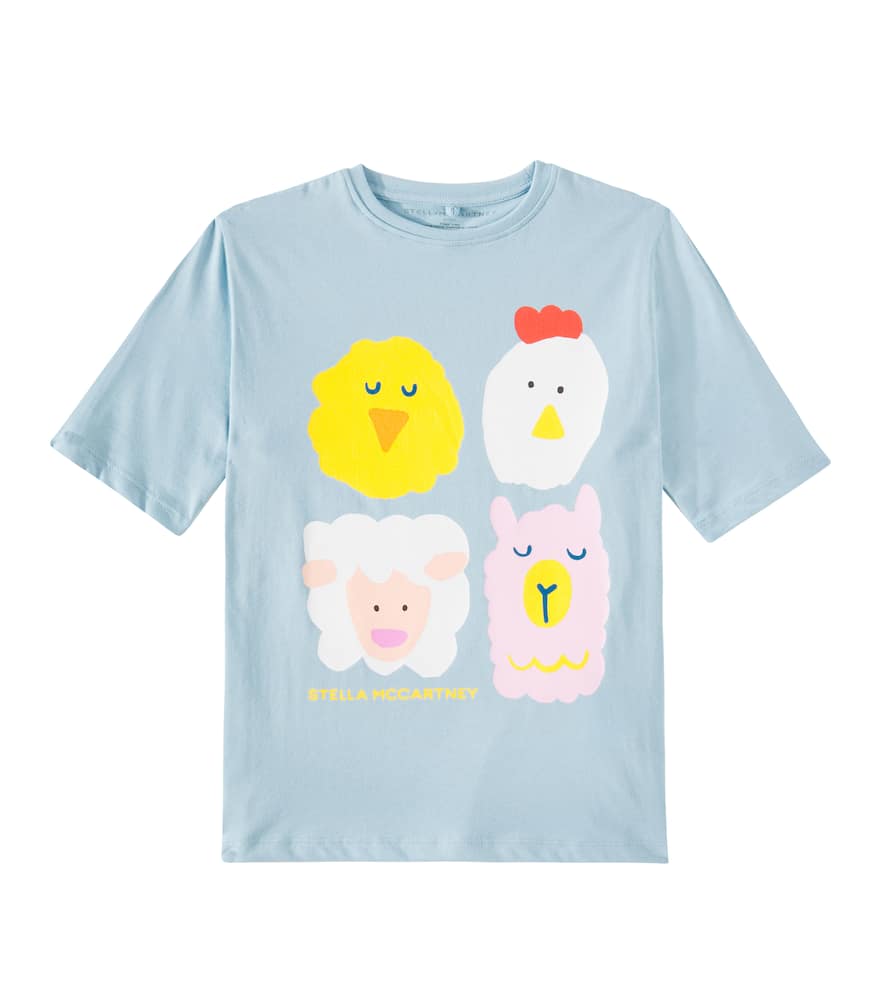 Stella McCartney Kids Printed cotton jersey T-shirt