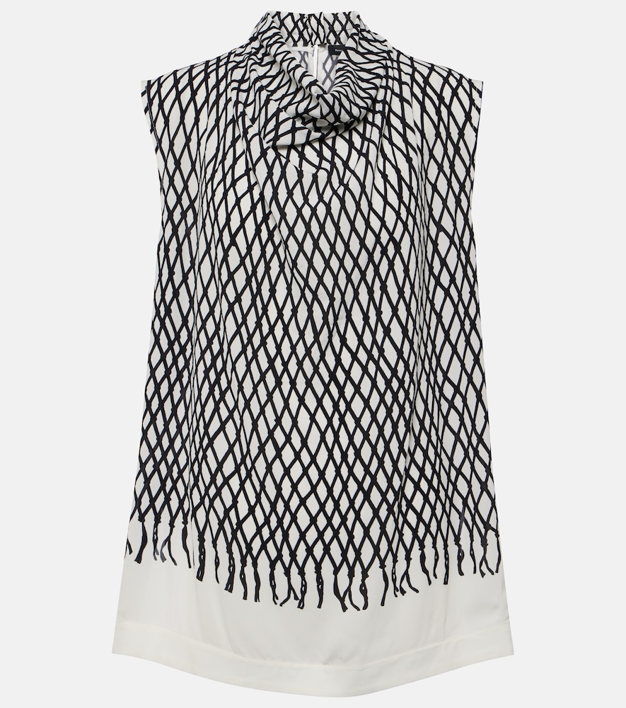 Proenza Schouler Top Valerie imprimé en crêpe