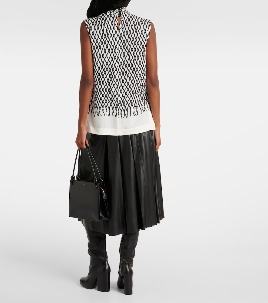 Valerie Printed Crêpe Top