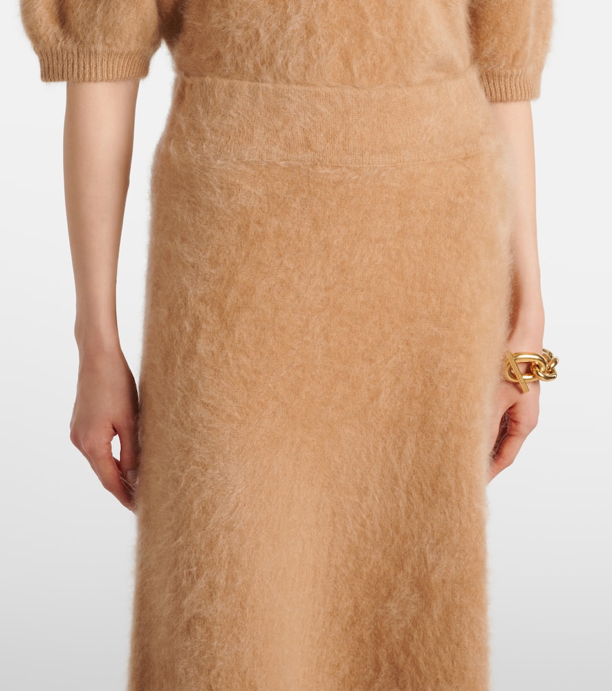 Lisa Yang Asta Cashmere Midi Skirt In Pink
