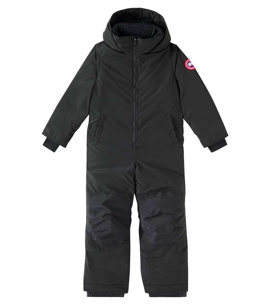 Canada Goose Grizzly Down Snowsuit In Black