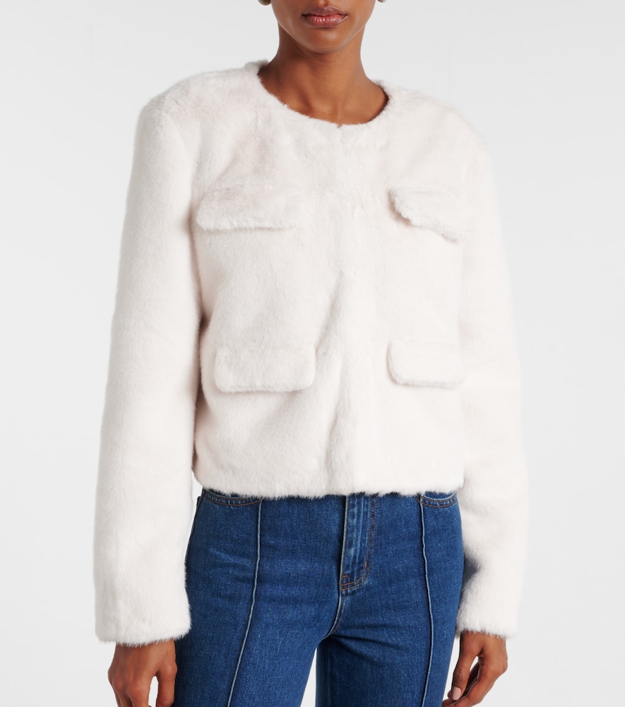  Self-portrait Self-portrait Jacke Aus Faux Shearling 