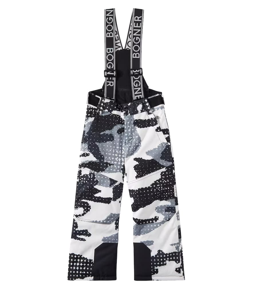 Bogner Kids Yuki camouflage ski salopettes