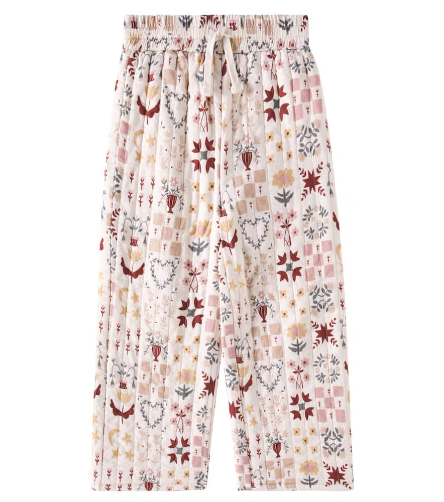 Rylee + Cru Folklore Linen-blend Wide-leg Pants In Weiss