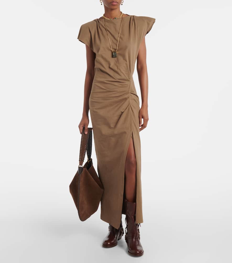 Isabel Marant Marant Nadela Long Dress In Grün