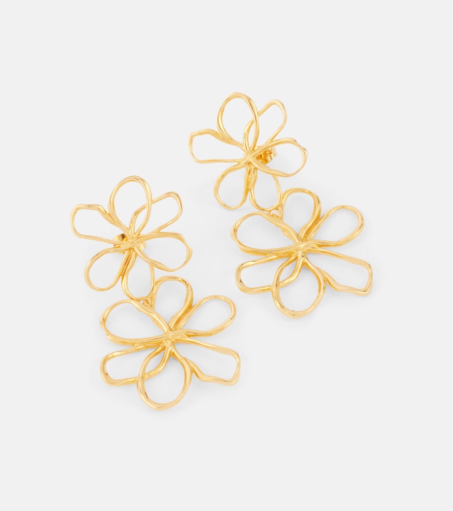  Oscar De La Renta Oscar De La Renta Ohrringe Threaded Flower 