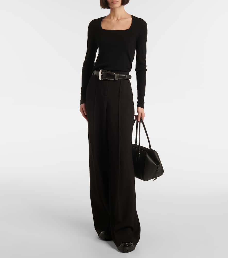 Jardin Des Orangers Virgin Wool Sweater In Black