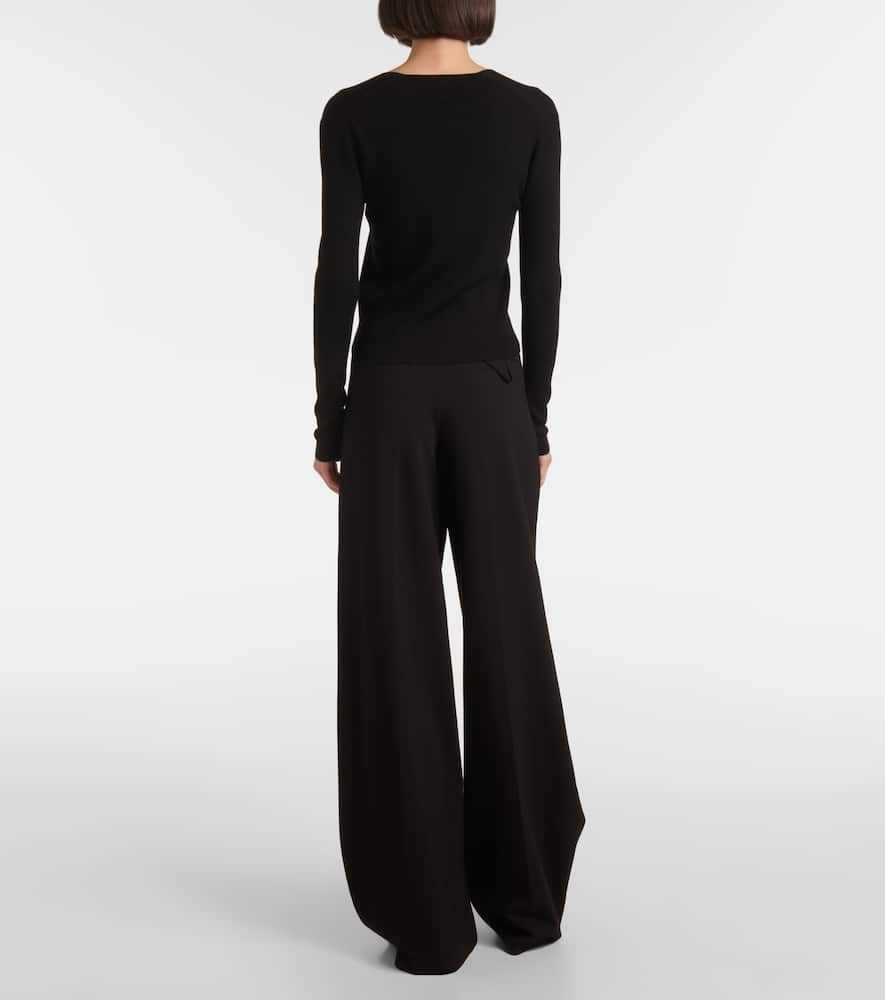 Jardin Des Orangers Virgin Wool Sweater In Black