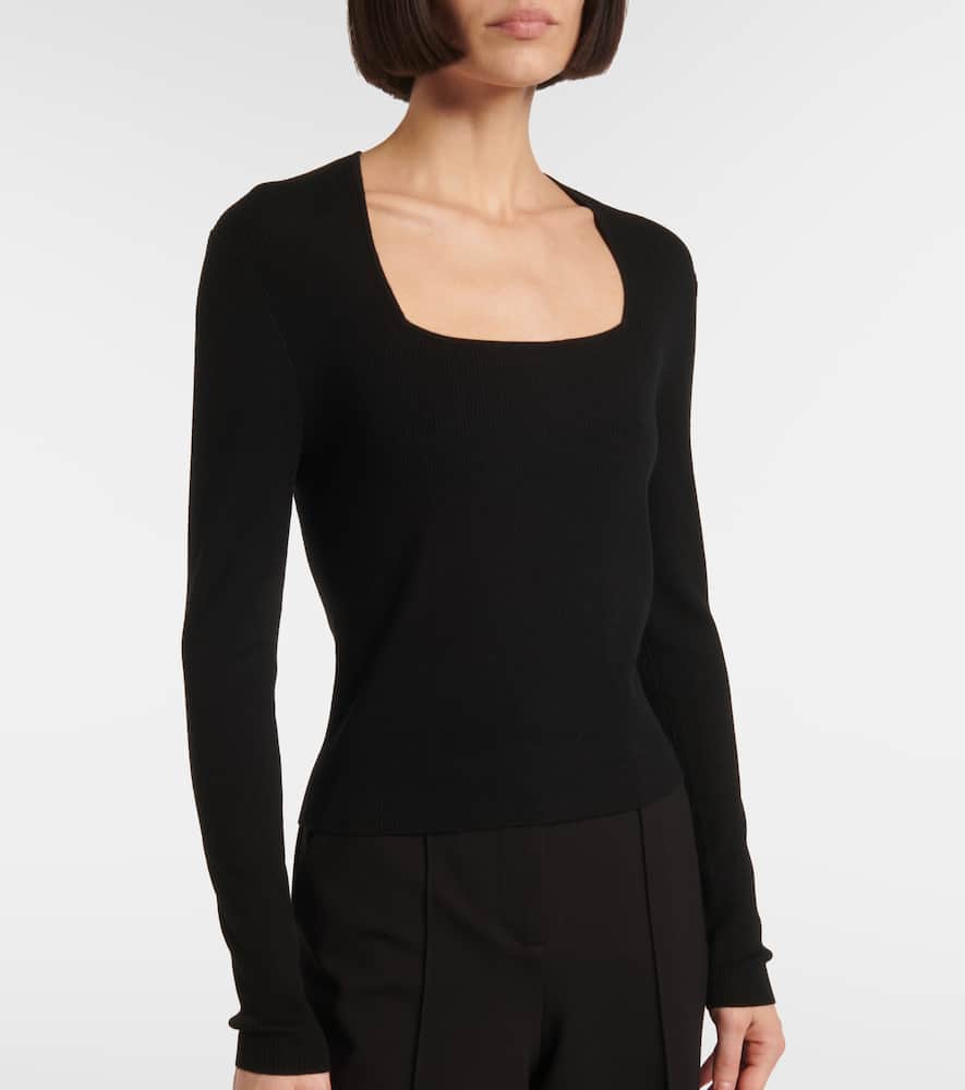 Jardin Des Orangers Virgin Wool Sweater In Black