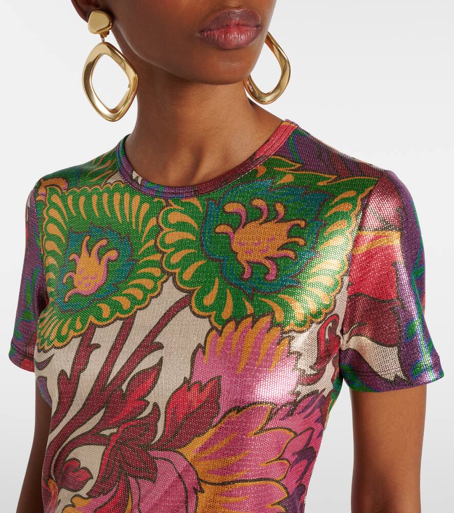 Etro Floral T-shirt In Multicoloured