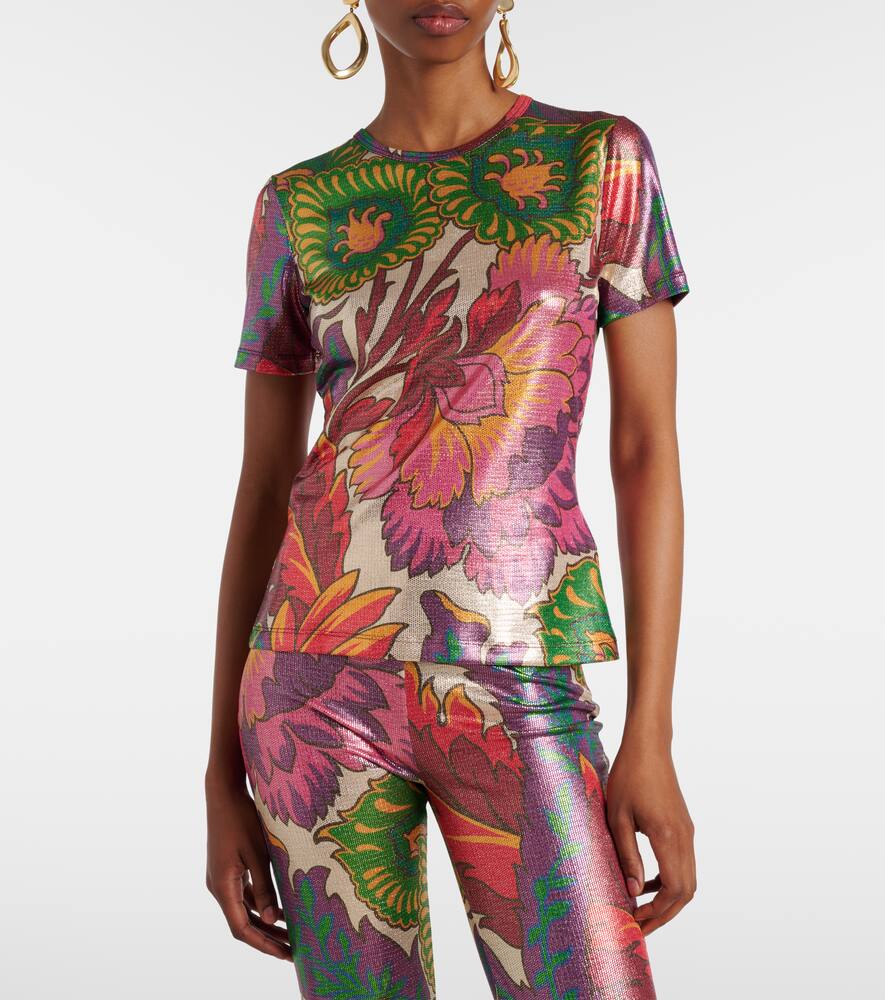 Etro Floral T-shirt In Multicoloured