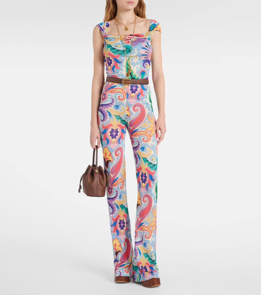 Etro Paisley Top In Multicolour