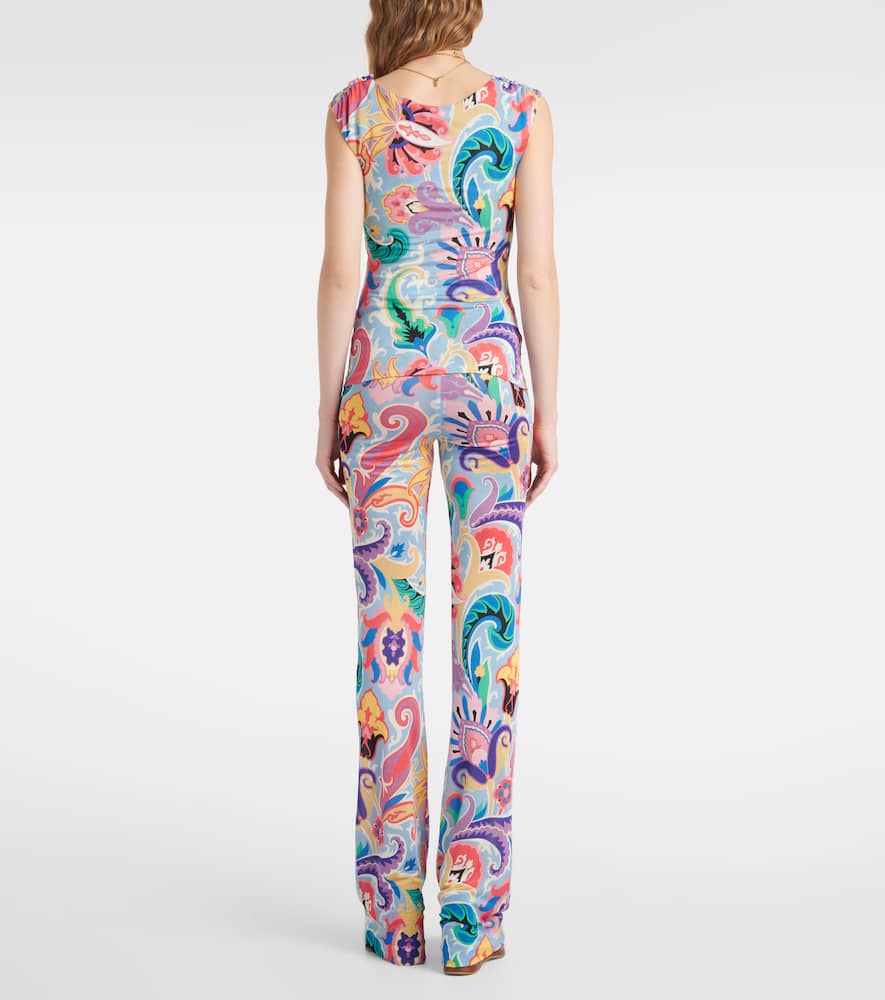 Etro Paisley Top In Multicolour