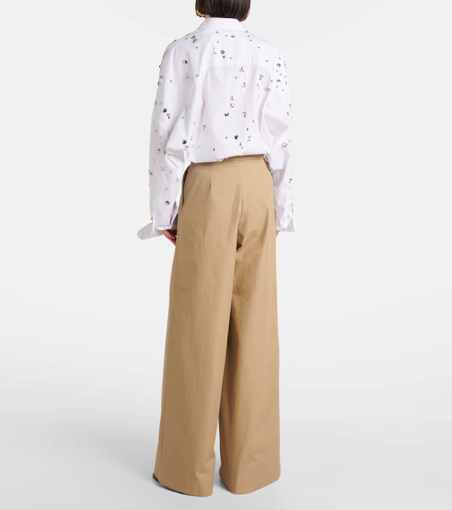 Dries Van Noten Pamplona Wide-leg Pants In Beige