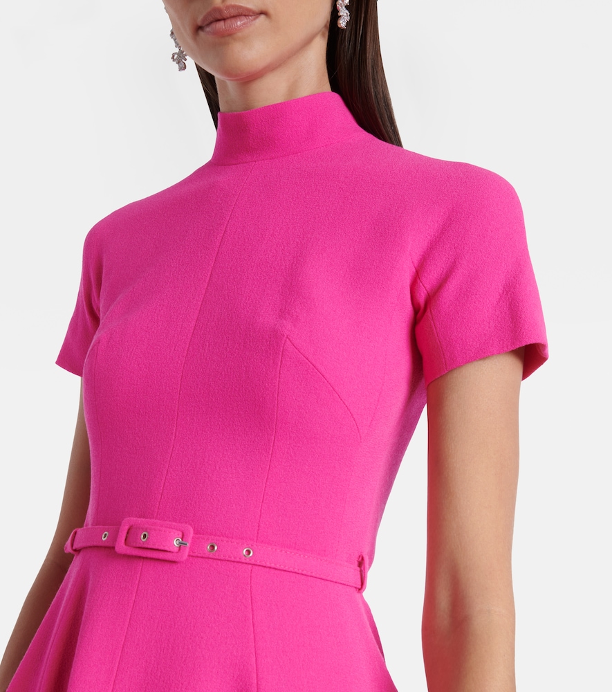 Emilia Wickstead Emilia Wickstead Midikleid Camilla Aus Wolle 