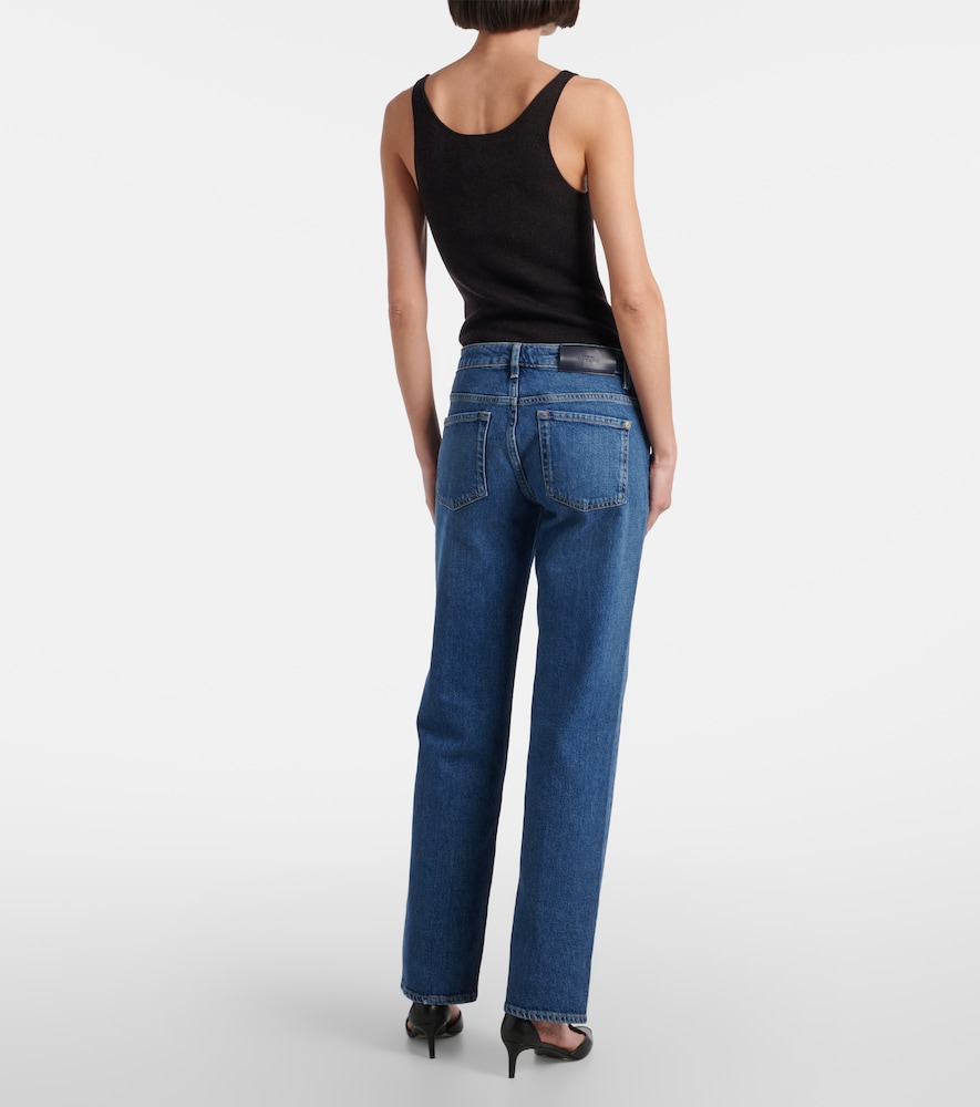 Calie Mid-Rise Straight Jeans