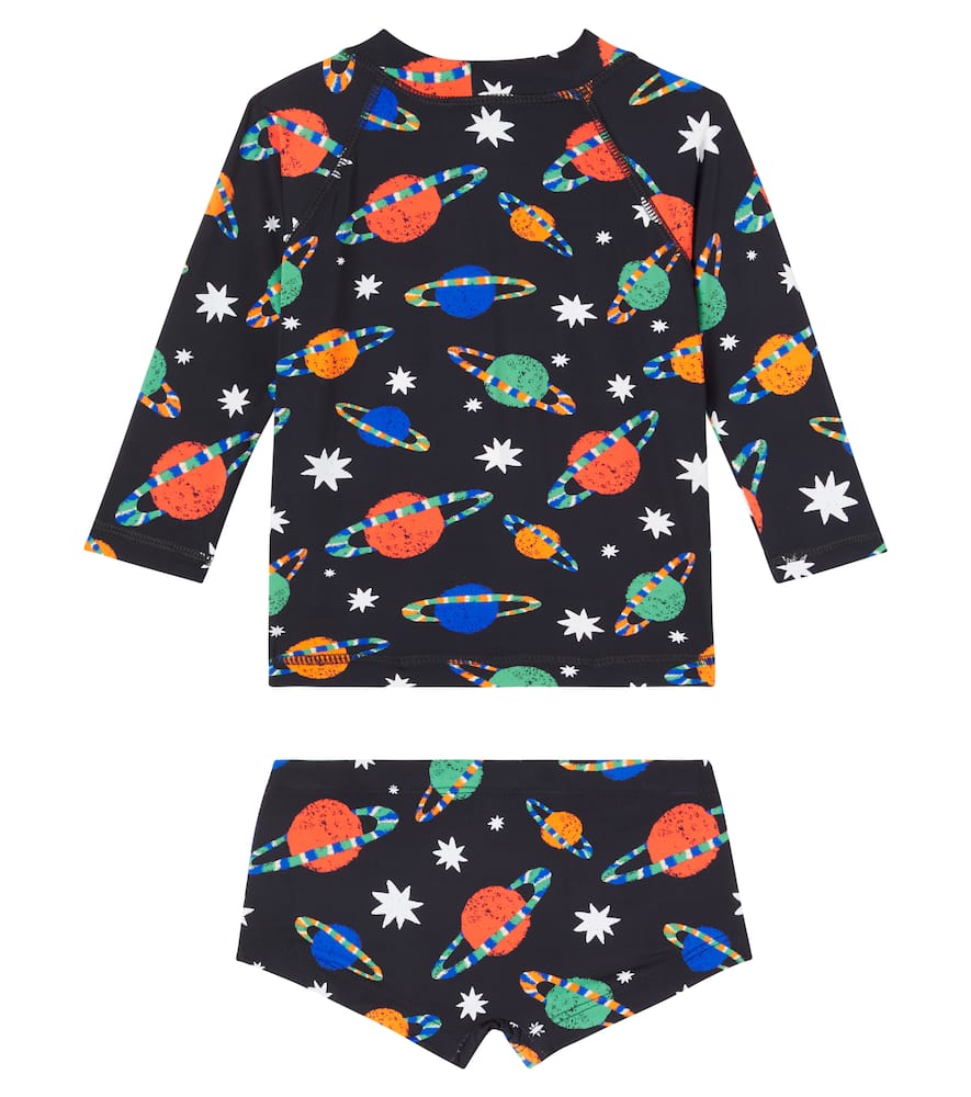 Fabula Fábula Baby Planetonico Rashguard Top And Bottoms Set In Multi