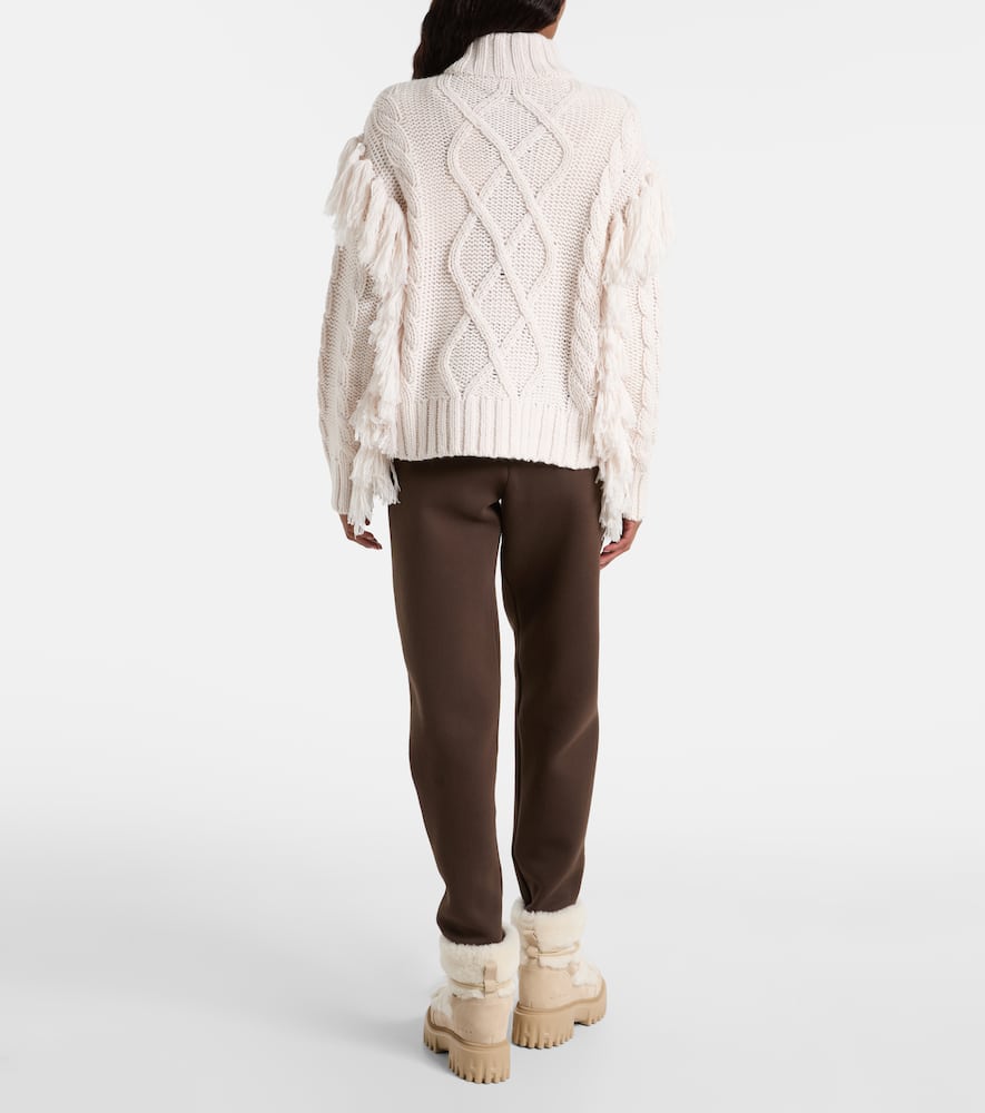Goldbergh Turtleneck Wool-blend Sweater In Neutral